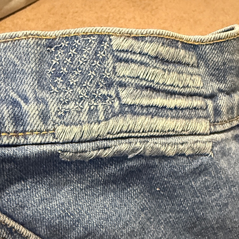 Revice Denim Medium Wash High Rise Star Stitch Back Flare Jeans Size 25 - Picture 7 of 11